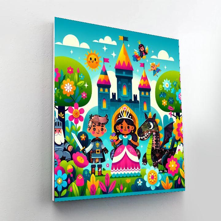 Charming Magical Kingdom Paint By Numbers Kits