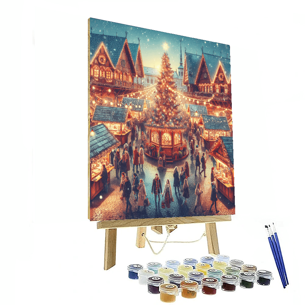 Budapest Christmas Market Paint By Numbers