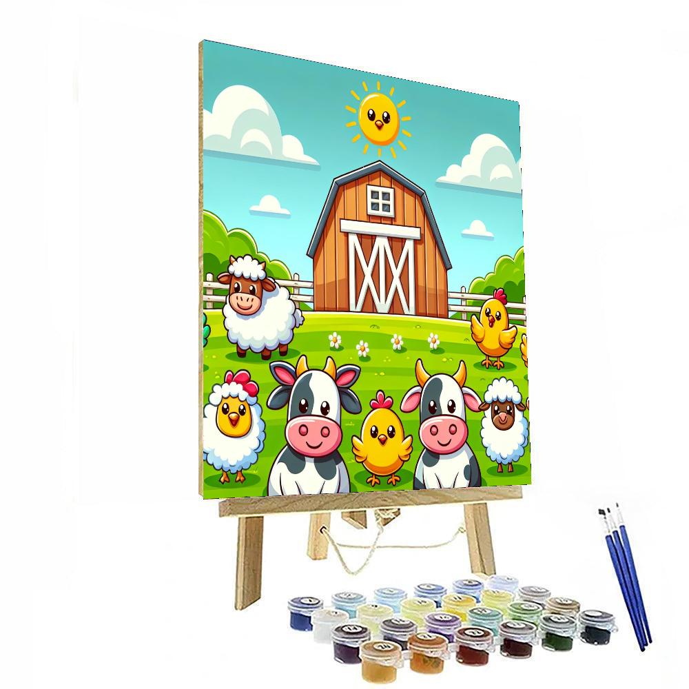 Sunny Day In The Farm Numbered Painting Kits