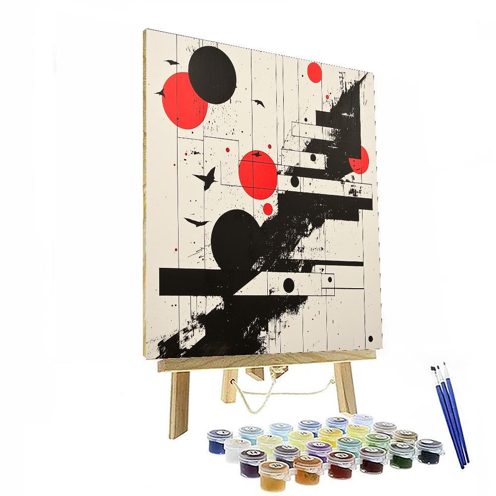 Banksy Inspired Shadows Of Influence  Number Painting