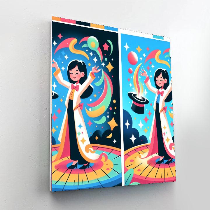 Magician's Hat Trick Paint By Numbers