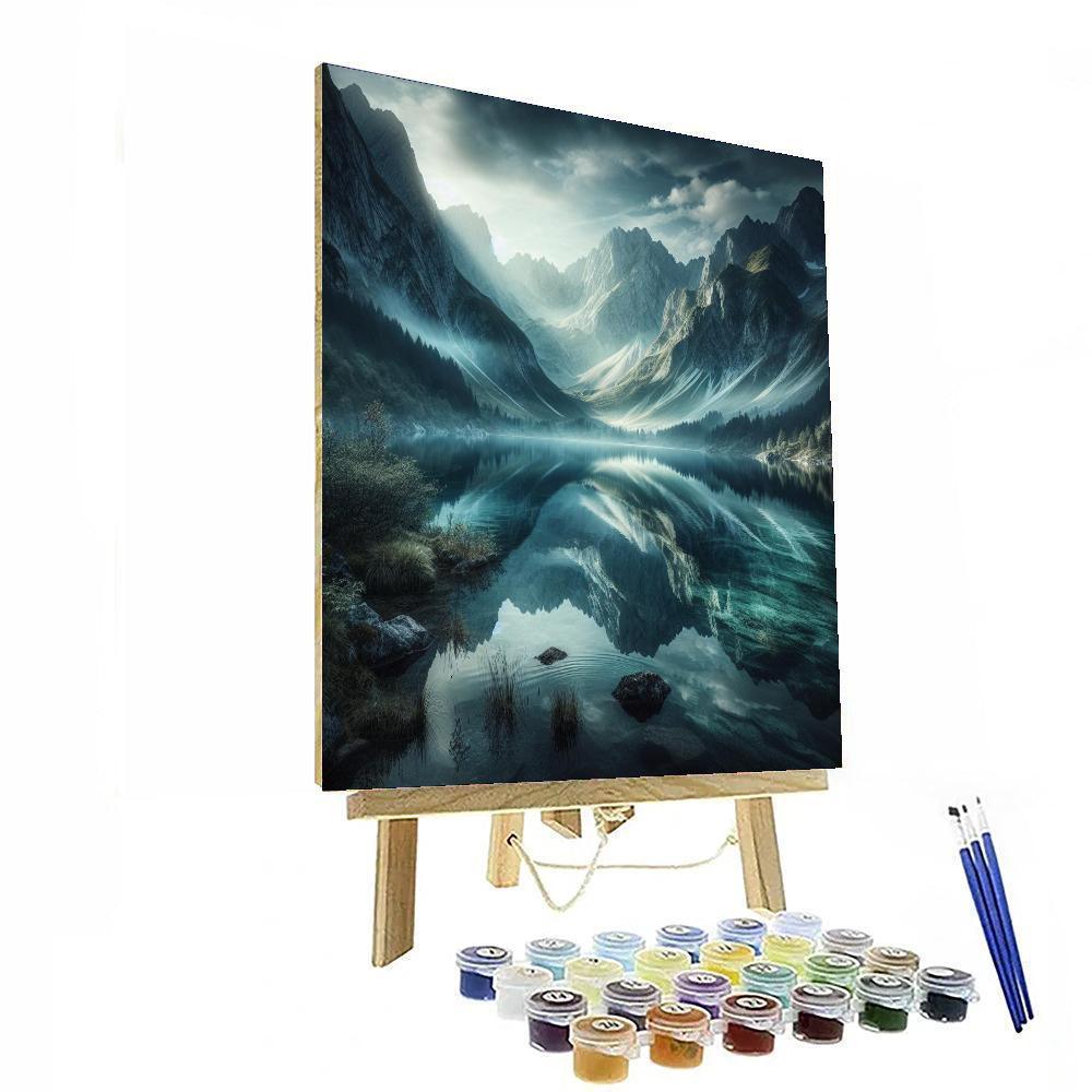 Mountain Lake Majesty Paint By Number