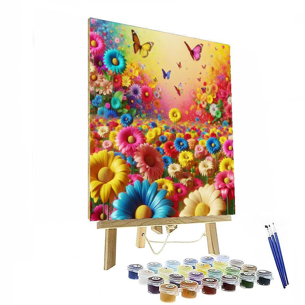 Frolic In The Flower Field Paint By Color