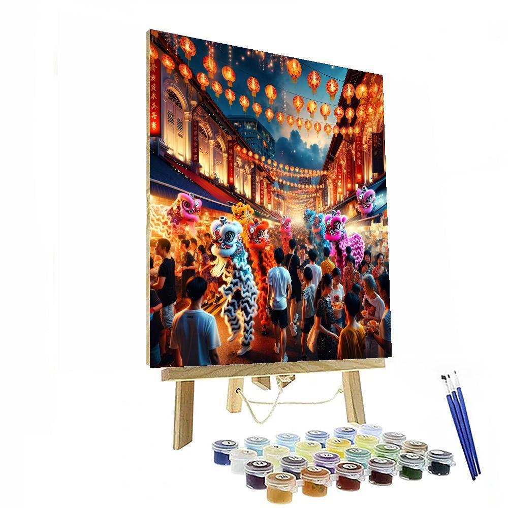 Chinese New Year Festival - Singapore Numbered Painting Kits
