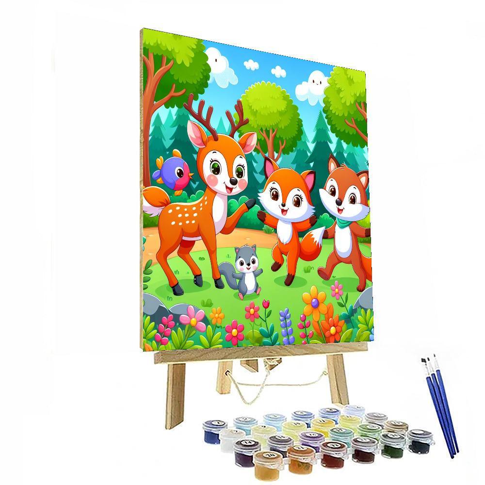 Wonderful Wildlife In The Forest Painting By Numbers Kit