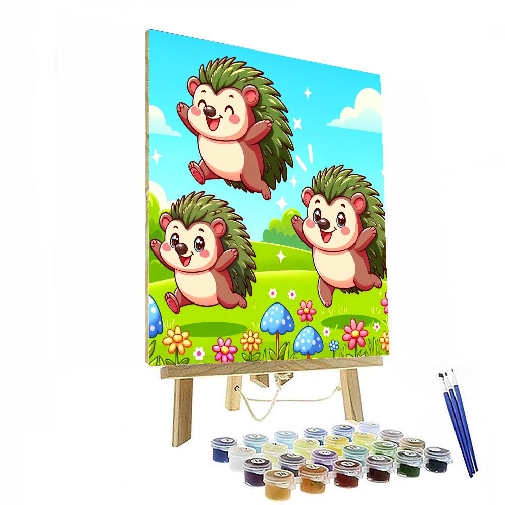 Hopping Hedgehogs Paint By Numbers Kits