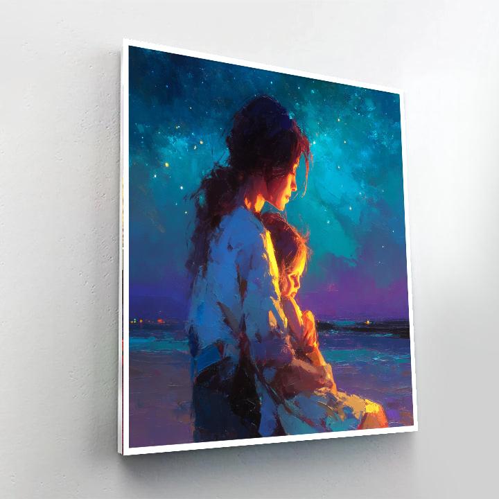 Mother's Lullaby Under The Stars DIY Paint By Numbers