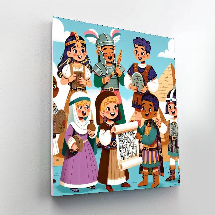 Time-traveling Treasure Trove Number Painting