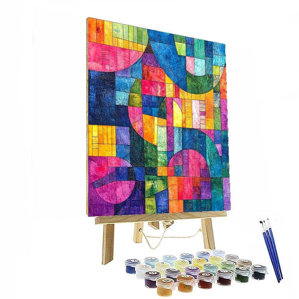 Paul Klee Inspired Melodic Colors  Painting Number Kit