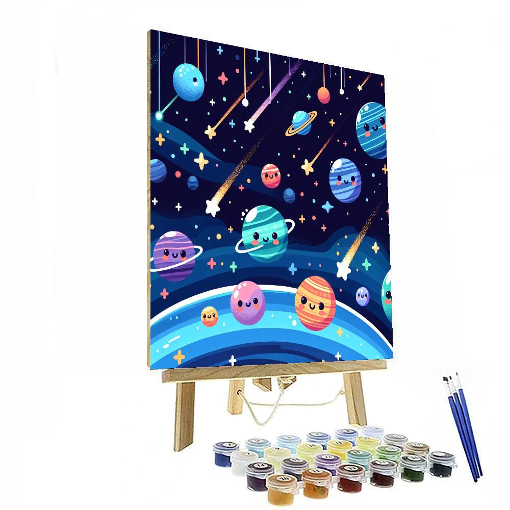 Cosmic Planetarium Paint By Numbers Art