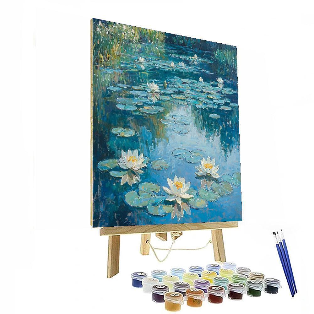 Mary Cassatt Inspired Tranquil Water Lily Pond  Paint By Numbers Kits