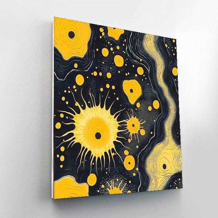 Yayoi Kusama Inspired Celestial Pulse  Paint By Number