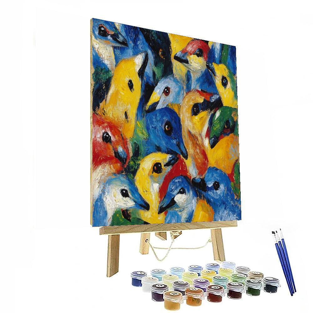 Franz Marc Inspired Wild Whirlwind  DIY Paint By Numbers
