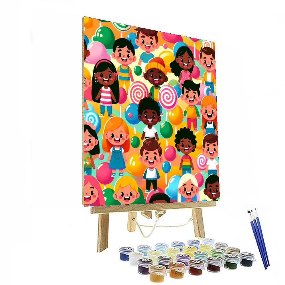 Bubblegum Adventure Painting By Numbers Kit