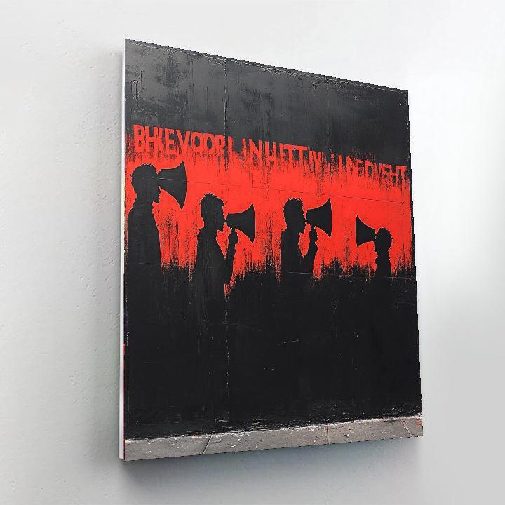 Banksy Inspired Silent Voices  Paint By Color