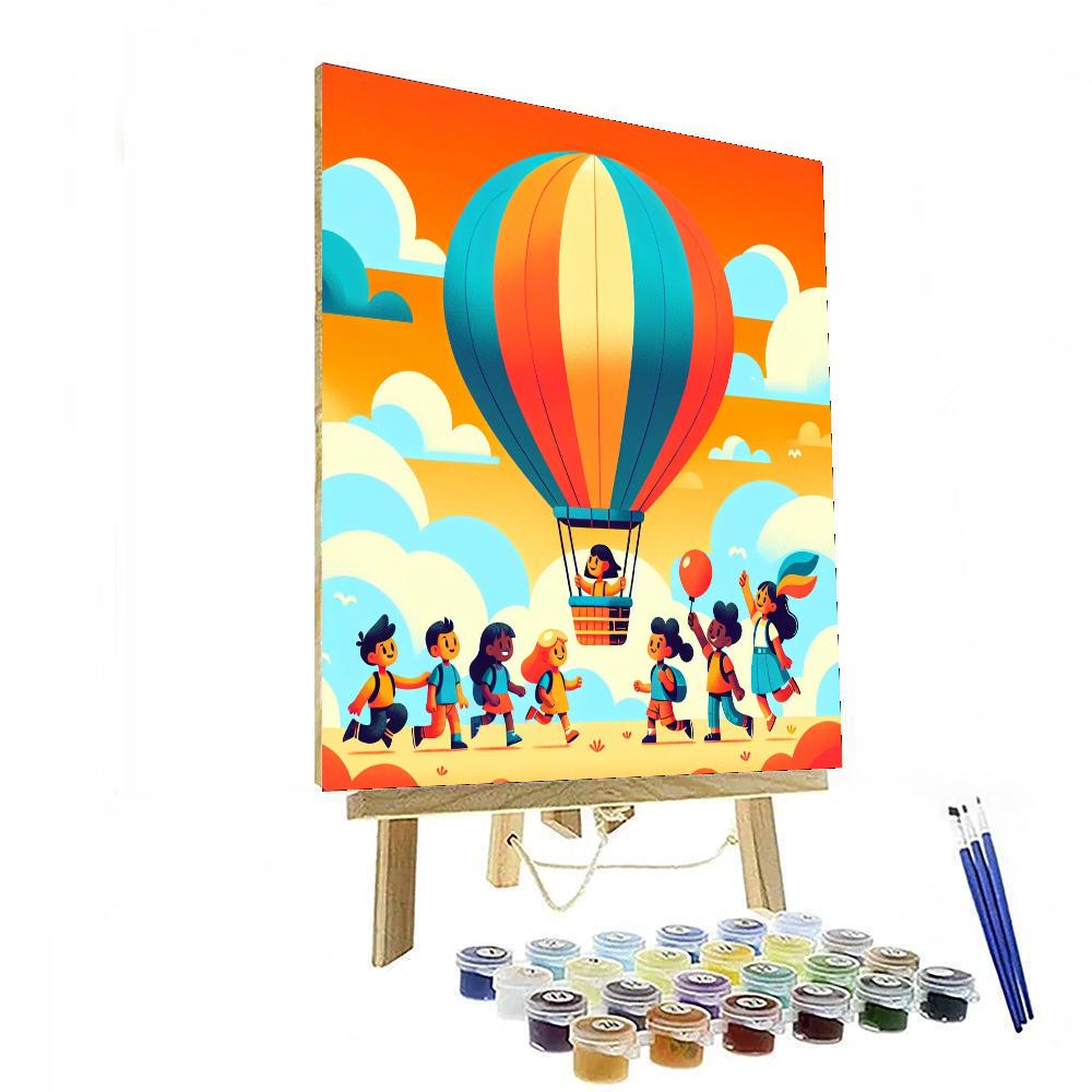 Balloon Adventure Ride DIY Paint By Numbers