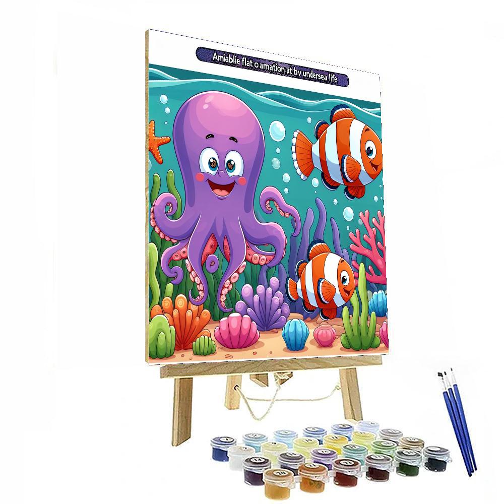 Funky Sea Creatures Paint By Numbers