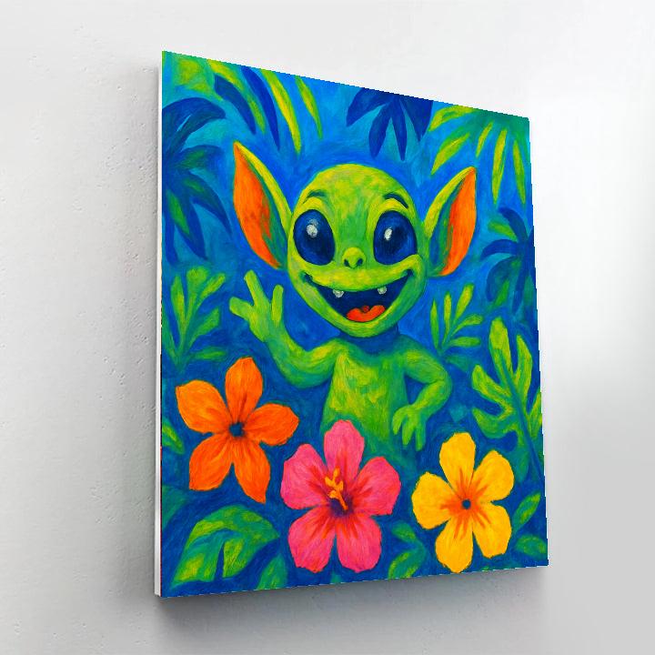 Tropical Stitch Delight Painting By Numbers Kit