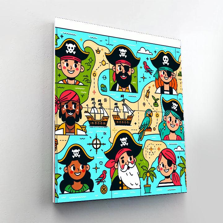Playful Pirate Party Numbered Painting Kits