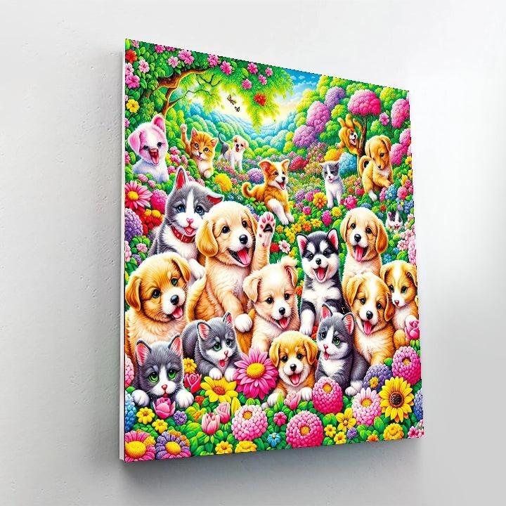Joyful Pet Adventures Paint By Numbers
