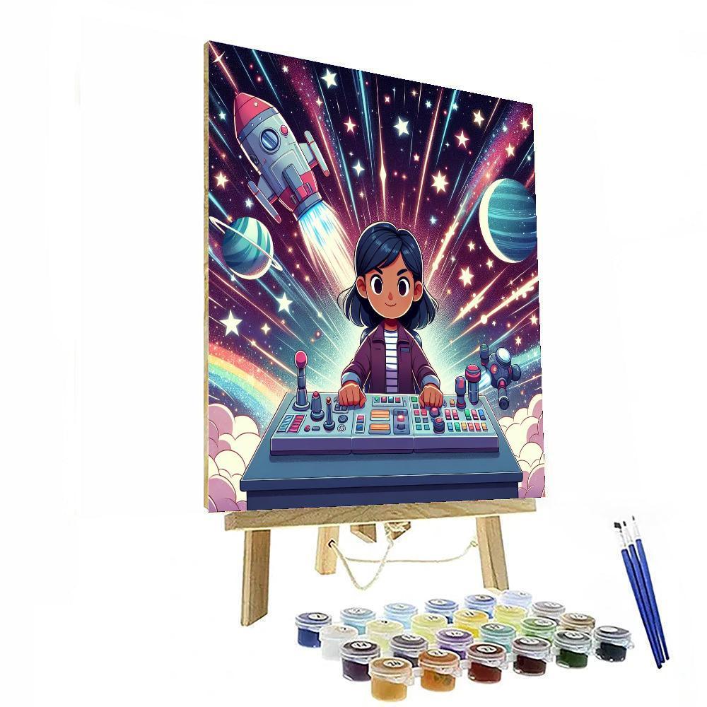 Futuristic Space Adventure Numbered Painting Kits