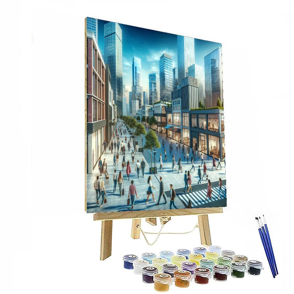 Chic Downtown Stroll - DIY Painting By Numbers Kit – Artistry Rack