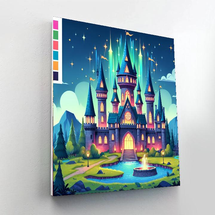 Magical Wizard's Castle DIY Paint By Numbers