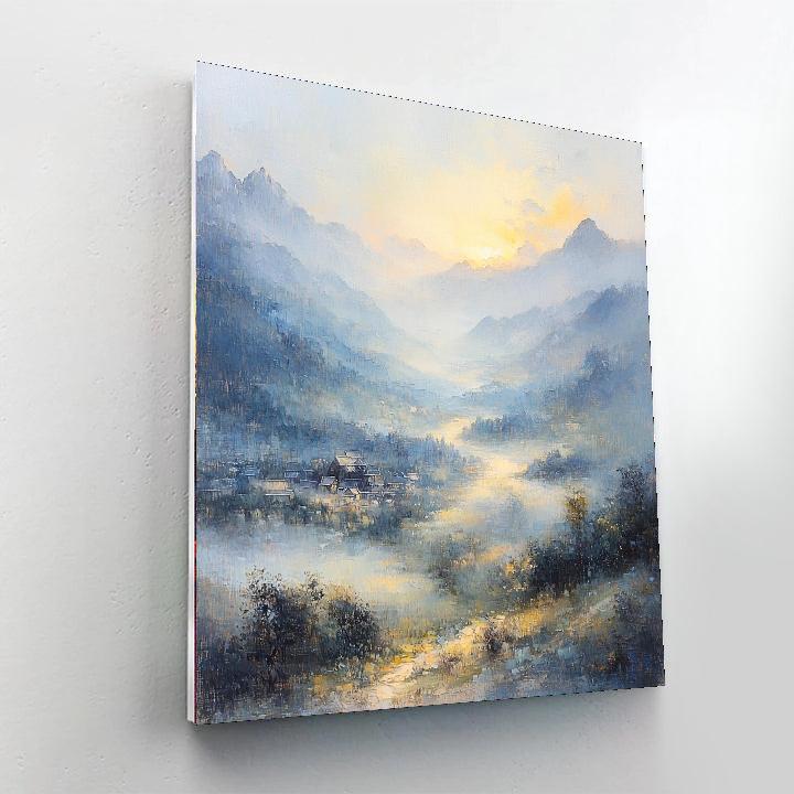 Zhao Mengfu Inspired Silent Songs Of The Valley  Paint By Number