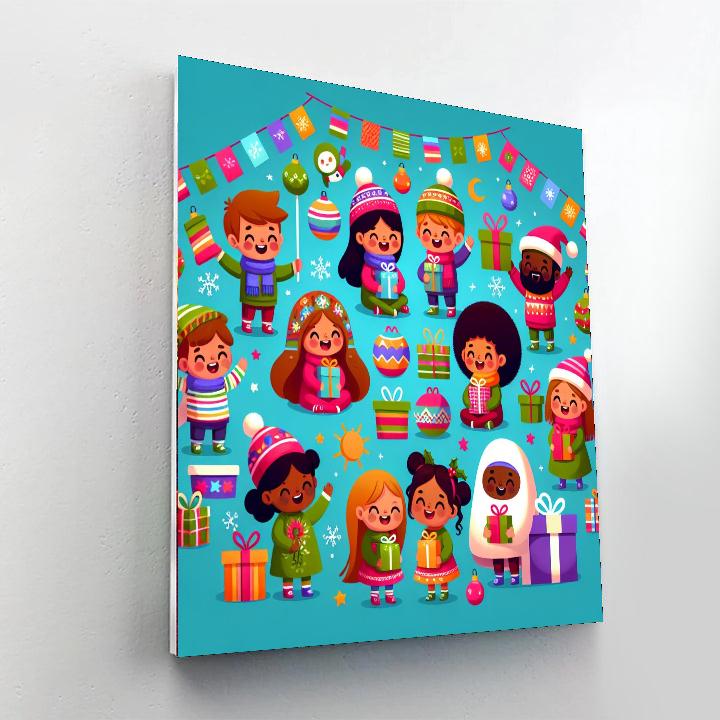 Holiday Spirit Number Painting