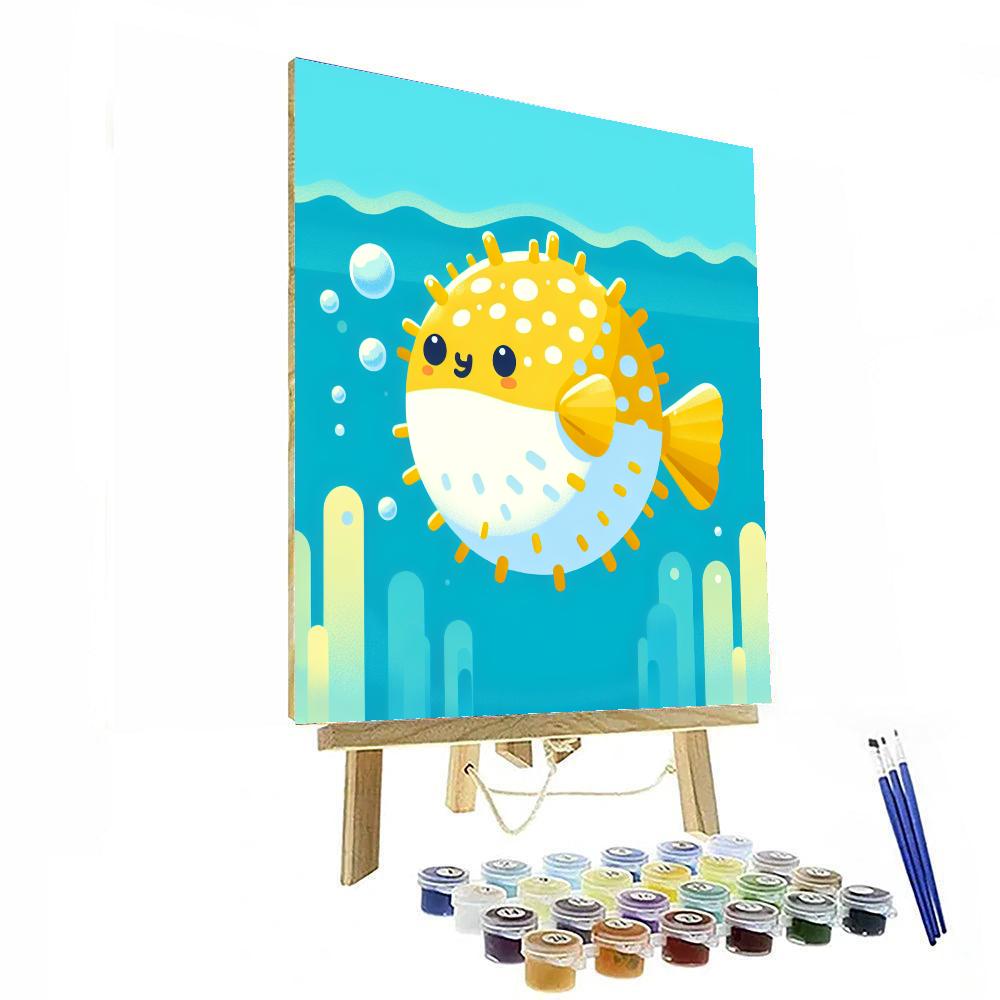 Perky Pufferfish Paint By Number