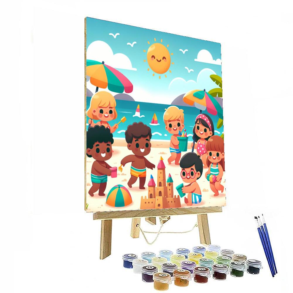 Colorful Beach Days Numbered Painting Kits