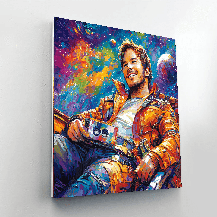 Chris Pratt: From Parks To The Stars Of Guardians Painting By Numbers Kit