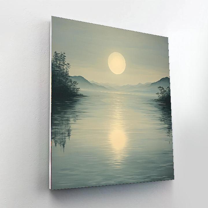 Zhao Mengfu Inspired Elegance Of Lunar Reflections  Paint By Number