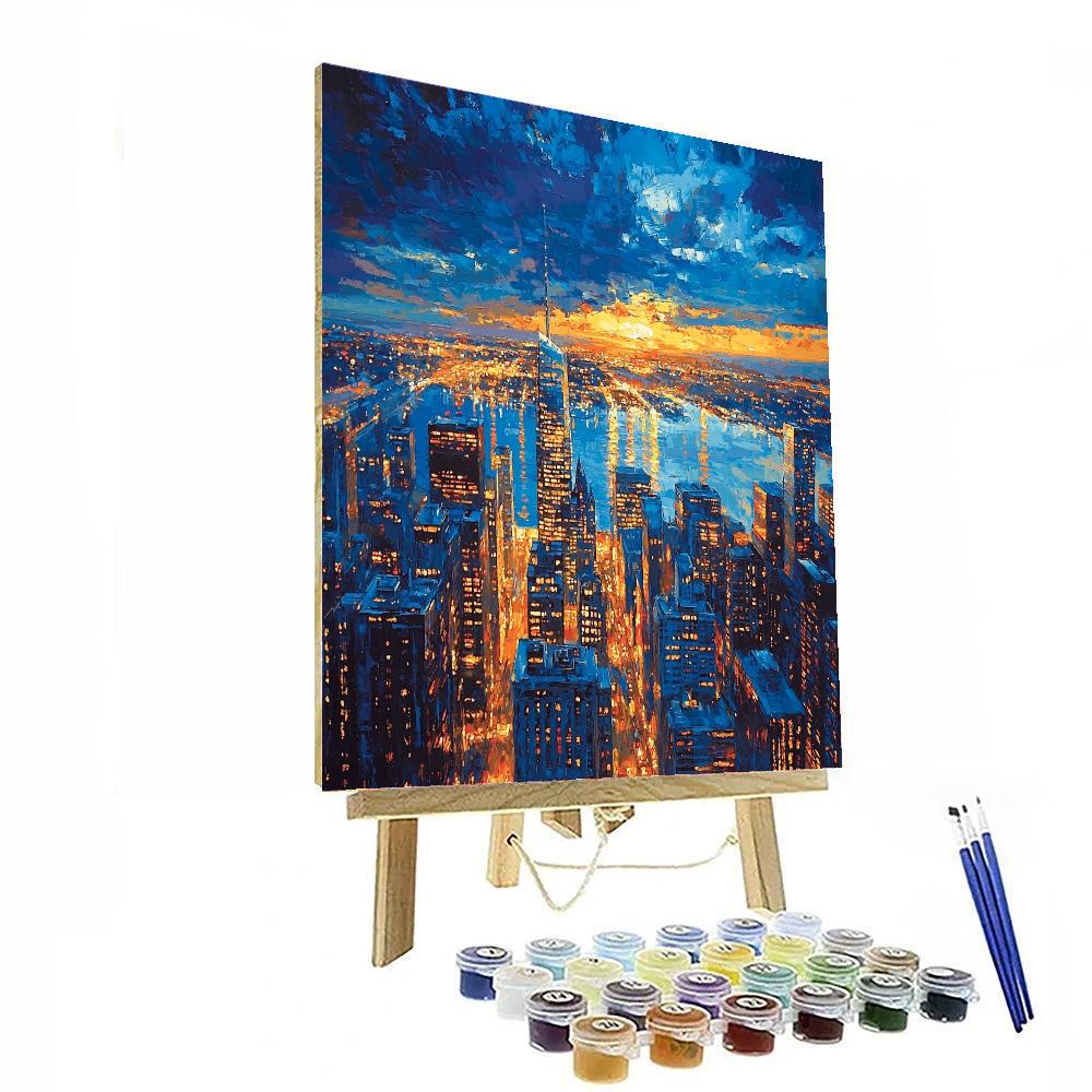 Edward Hopper Inspired City Lights And Dreams  Paint By Numbers Kits