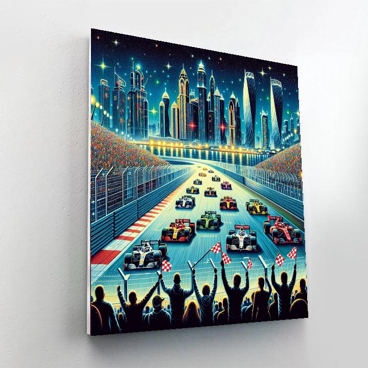 Singapore Grand Prix - Singapore Number Painting