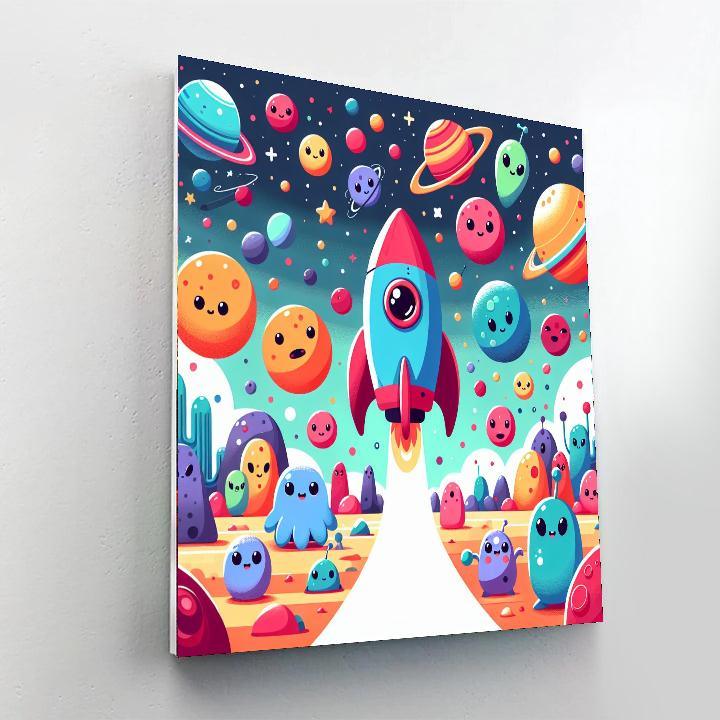 Space Travel Expedition Numbered Painting Kits
