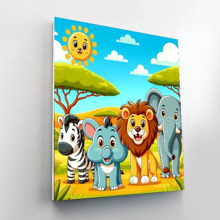 Wildlife Safari Fun Paint By Color