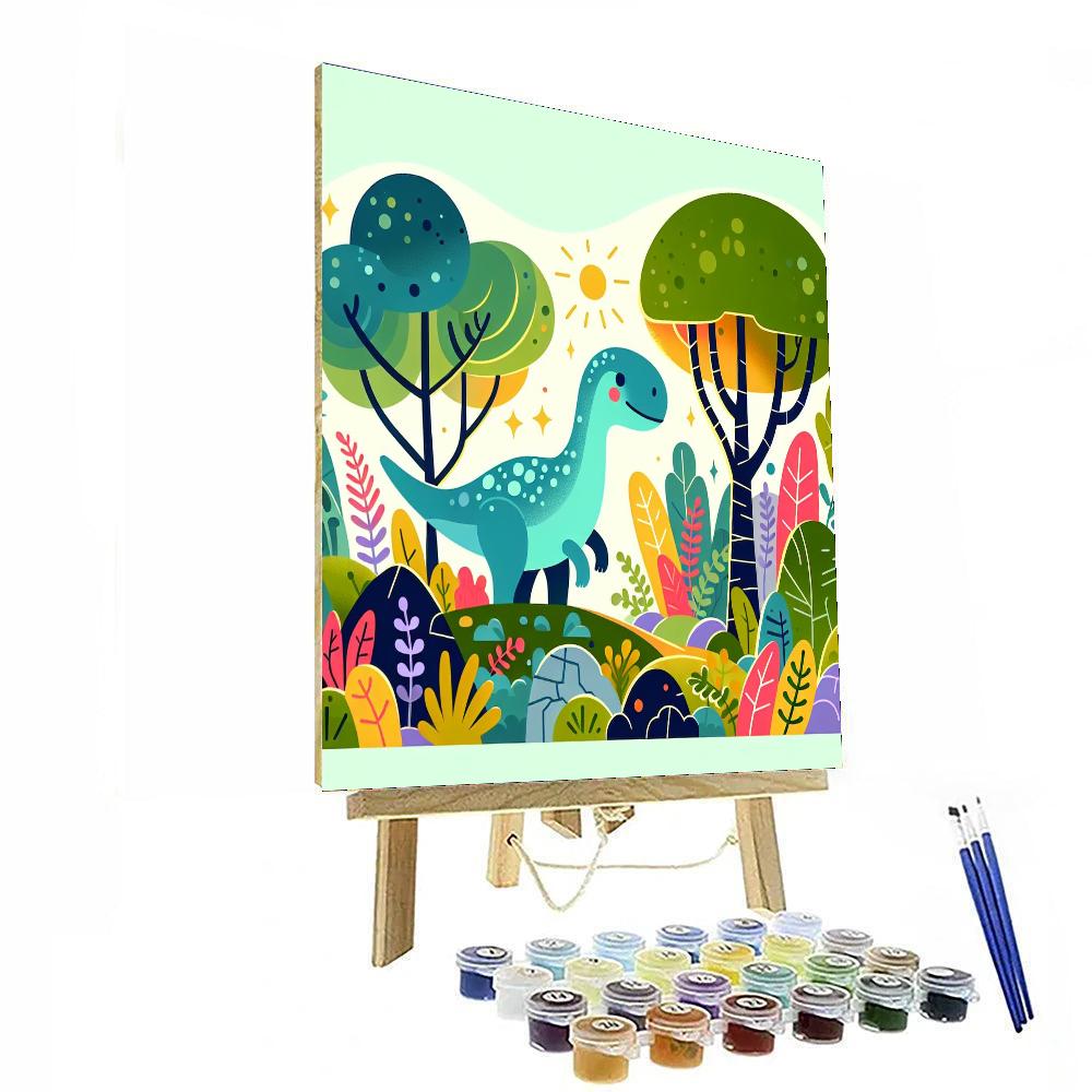 Incredible Dino Discovery Paint By Numbers Art