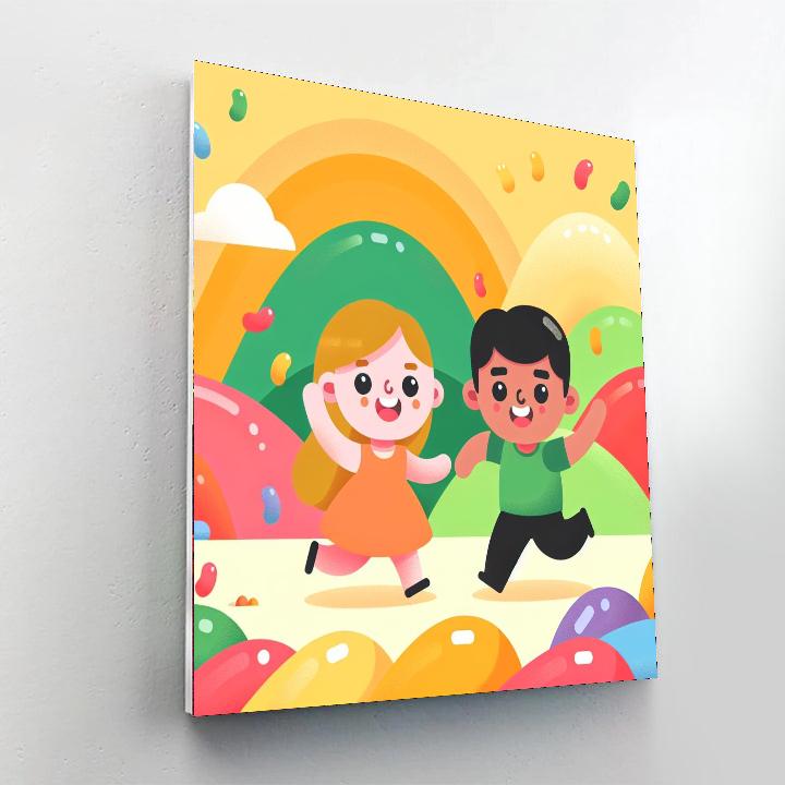 Joyful Jellybean Journey Numbered Painting Kits