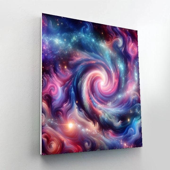 Cosmic Galaxy Swirl Numbered Painting Kits