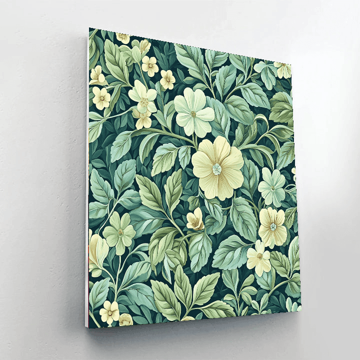 William Morris Inspired Patterns Of Nature's Joy  Paint By Numbers Art