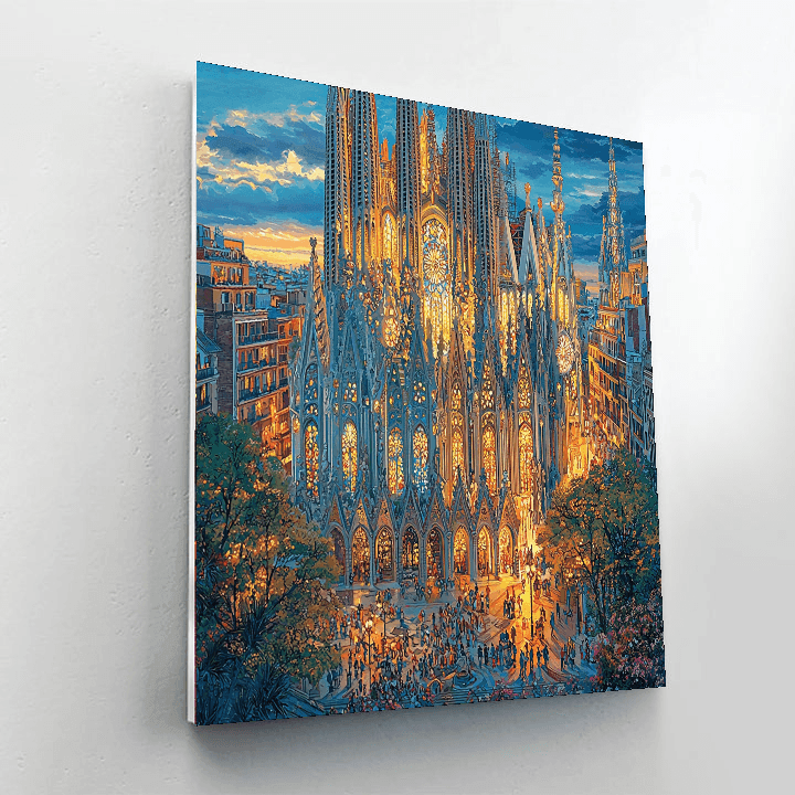 La Sagrada Familia - Barcelona, Spain Numbered Painting Kits