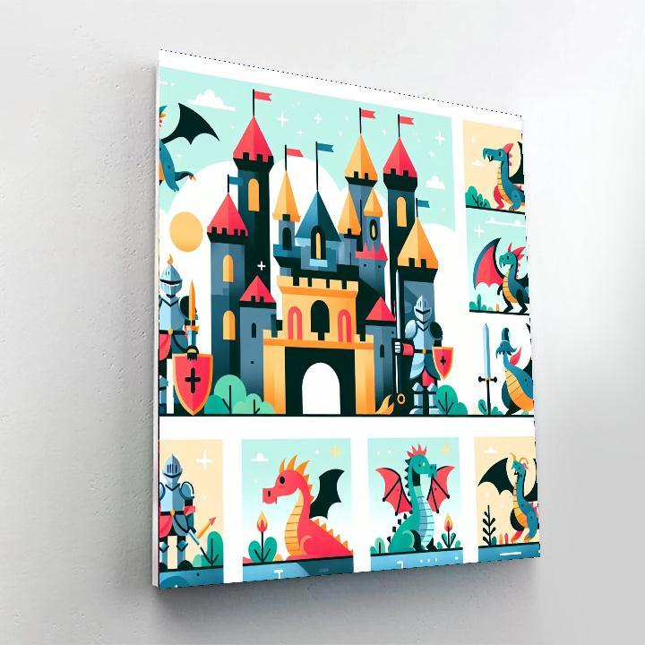Castle Adventure Fantasy Numbered Painting Kits