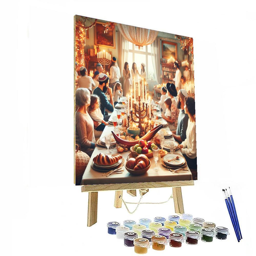 Rosh Hashanah - Jewish New Year Festival Paint By Numbers