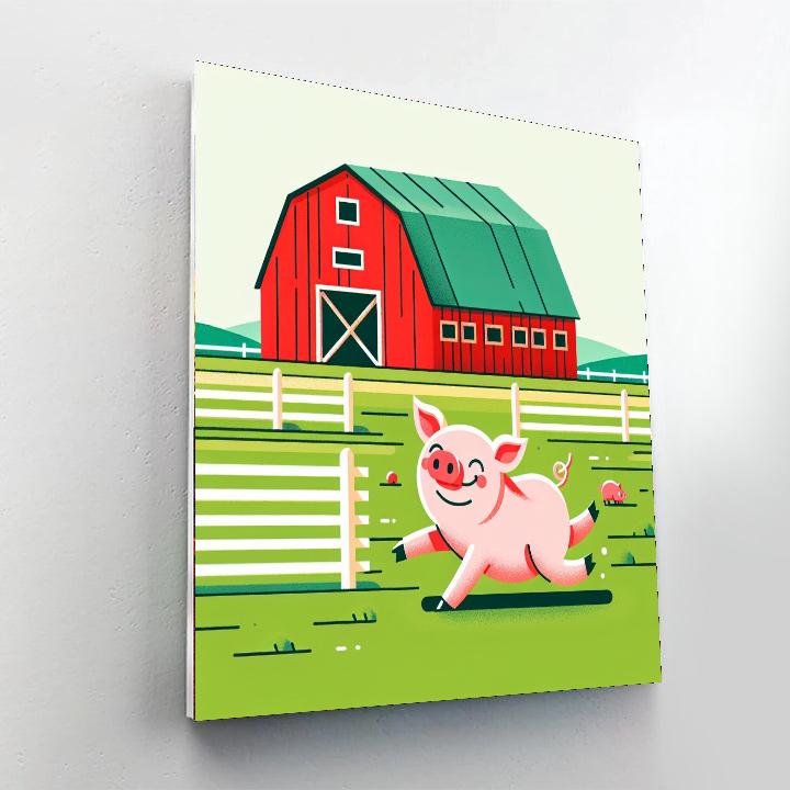 Magical Farmyard Experience Paint By Numbers Art