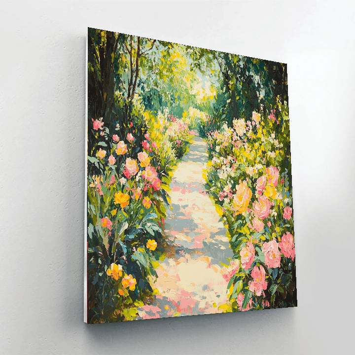 Claude Monet Inspired Joyous Garden Path  Paint By Numbers Kits