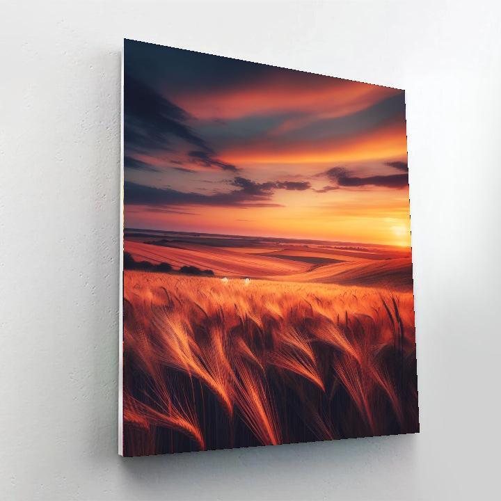 Whispering Wheatfields Paint By Color
