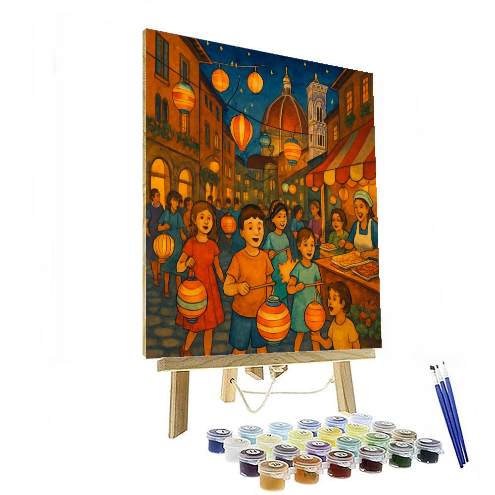 Festa Della Rificolona DIY Paint By Numbers