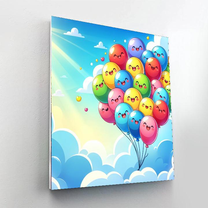 Bright Balloons Numbered Painting Kits