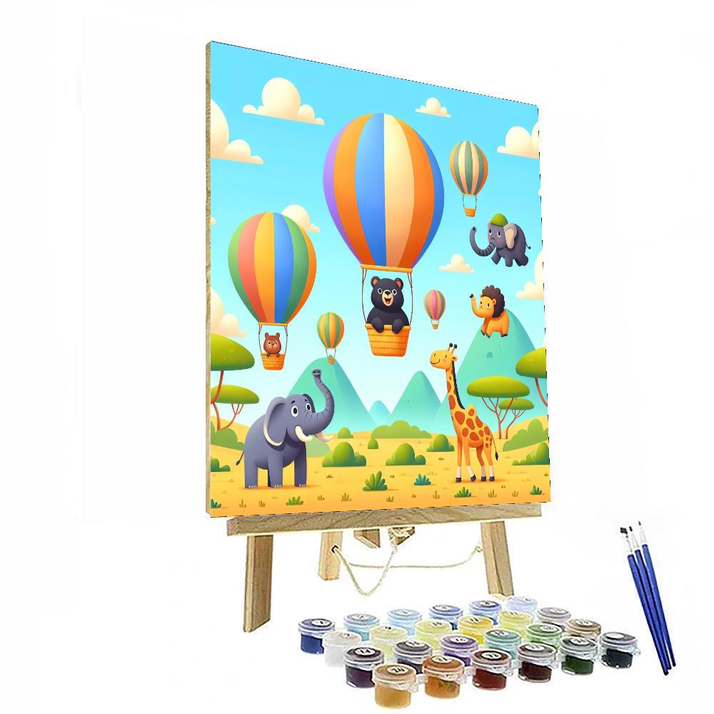 Skyward Safari Paint By Numbers Art